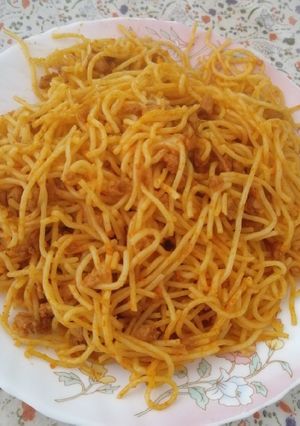 عکسی از دستور ماکارونی با سویا