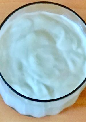 A picture of Homemade mayonnaise.