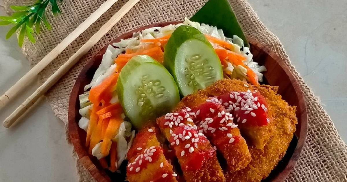 Resep Tahu Katsu Dan Salad Hokben Oleh Abuk Irun Cookpad