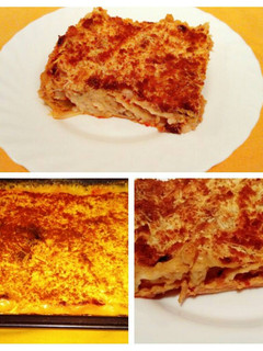 Una foto de Canelones de atún y verduras