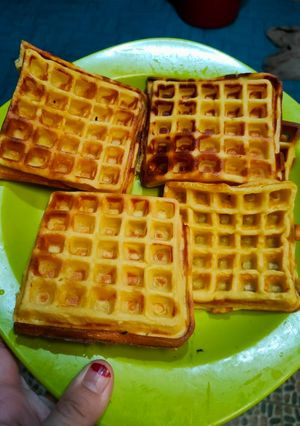 Foto resep Waffle Bahan Praktis Anti Gagal Garing Luar Lembut di dalam