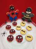 Galletitas superhéroes Batman y hombre araña