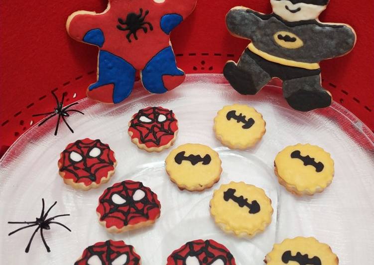 Foto principal de Galletitas superhéroes Batman y hombre araña