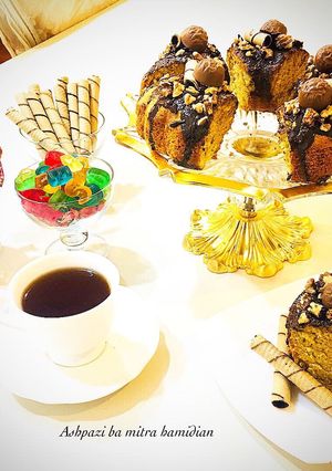 عکسی از دستور کیک گردویی