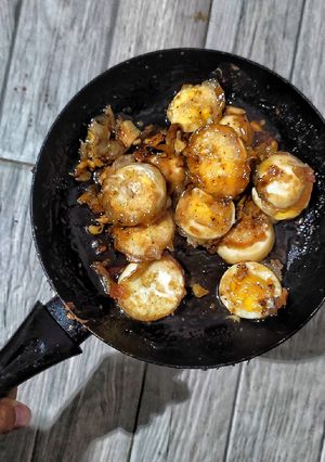 Foto resep Telur Rebus Krispi Saos Mentega