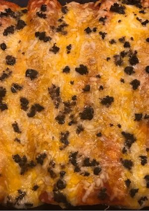 A picture of Ground Beef Enchiladas.
