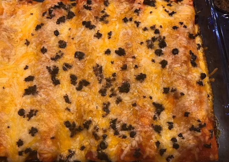 Easiest Way to Ground Beef Enchiladas