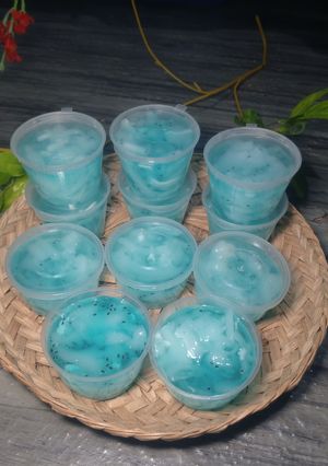 Foto resep Puding Kelapa Blueberry
