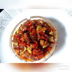 A picture of My spicy chapati sauce.
