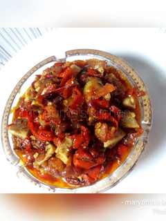 A picture of My spicy chapati sauce.