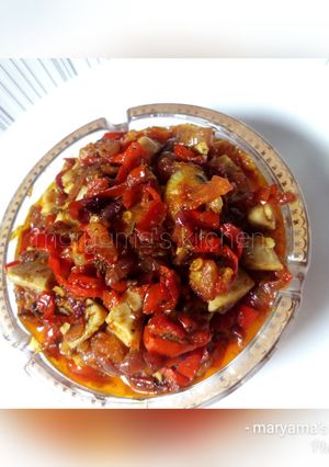 A picture of My spicy chapati sauce.