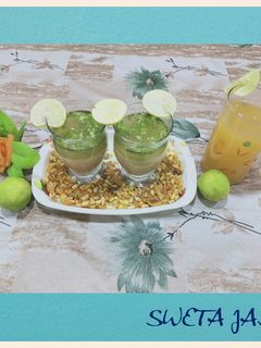 सत्तू का मीठा व नमकीन शर्बत (sattu ki meethi ba namkeen sharbat recipe in Hindi) रेसिपी मुख्य फोटो