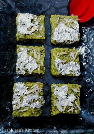 A picture of Hare Chane ki Burfi.