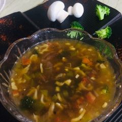 A picture of Veg manchow soup.