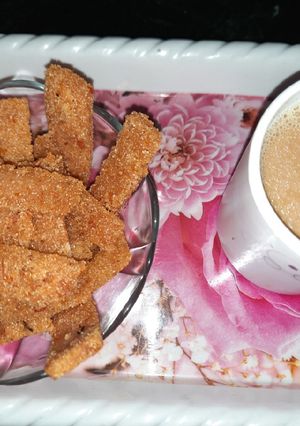 A picture of Tomato semolina fingers.