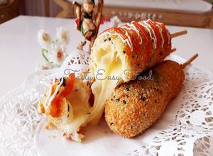 Foto resep Resep Corn Dog Sosis Mozarella | Mozzarella Sticks
