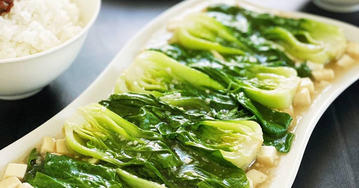 Japanese Tofu Bok Choi Oyster Sauce Recipe by jenscookingdiary Cookpad