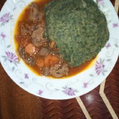 Simple Mukimo with beef stew #4weekschallenge# #authormarathon# A picture of Simple Mukimo with beef stew #4weekschallenge# #authormarathon#.