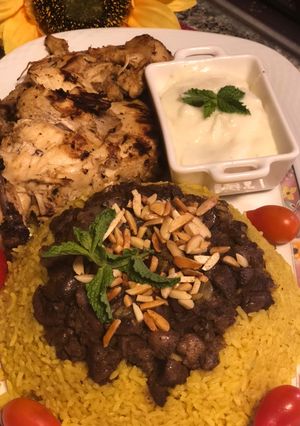 صورة لوصفة ارز بالخلطة (كلاوي)