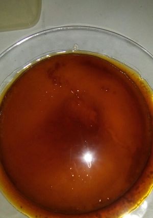 Una foto de Flan napolitano