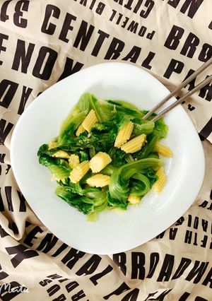 A菜溫拌玉米筍 的食譜成品照片