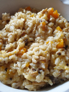 Una foto de Risotto con calabaza y champiñones (en Thermomix)