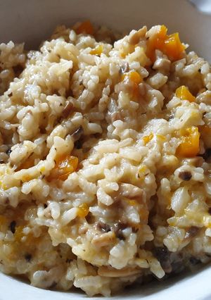 Foto principal de Risotto con calabaza y champiñones (en Thermomix)