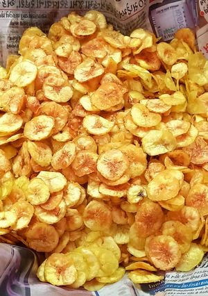 A picture of Nandaba chips (raw banana).