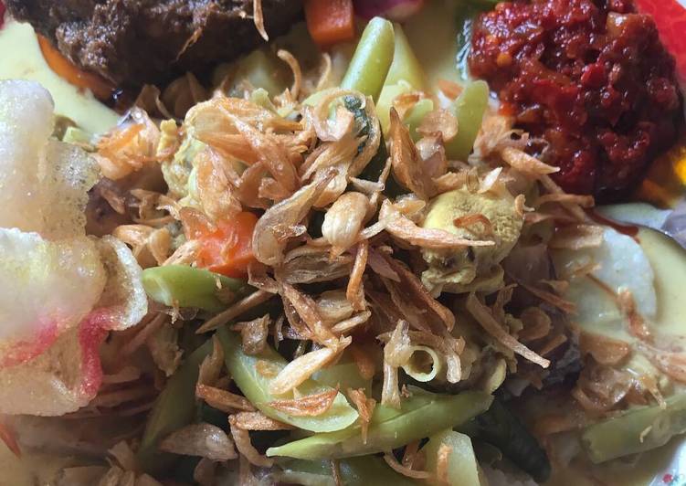 Resep Lontong sayur Komplit yang Lezat Sekali