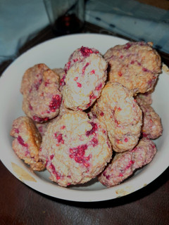 Una foto de Galletas de avena y frambuesa