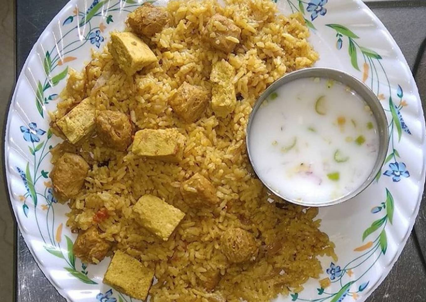 Soya Tofu Biryani