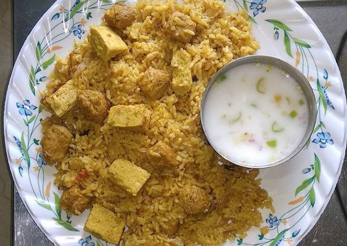 Soya Tofu Biryani Recipe