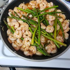 A picture of Spicy butter garlic shrimp (keto friendly).