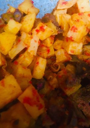 Foto resep Sambel kentang + ati ampela prasmanan ala rehan