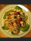 Salade de légumes marinés anchois et feta