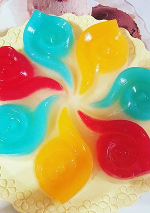 عکسی از دستور ژله رنگین