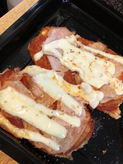 Una foto de Milanesa de berenjena 🍆