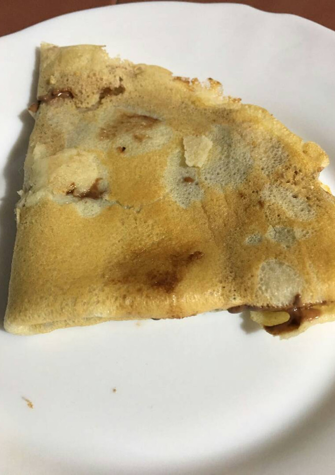 Una foto de Creppes rellenos de nocilla