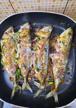 Foto resep Ikan kembung bakar bumbu padang