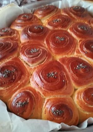Φωτογραφία της συνταγής Ένα τριανταφυλλένιο γαλατόψωμο