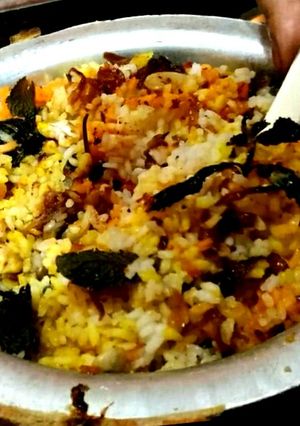 A picture of Leftover mix sabji's briyani.