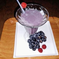 Black currant smoothie A picture of Black currant smoothie.