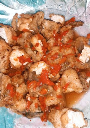 Foto resep Cireng Tahu Sambal Merah