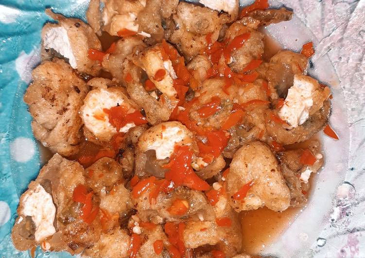 Cireng Tahu Sambal Merah