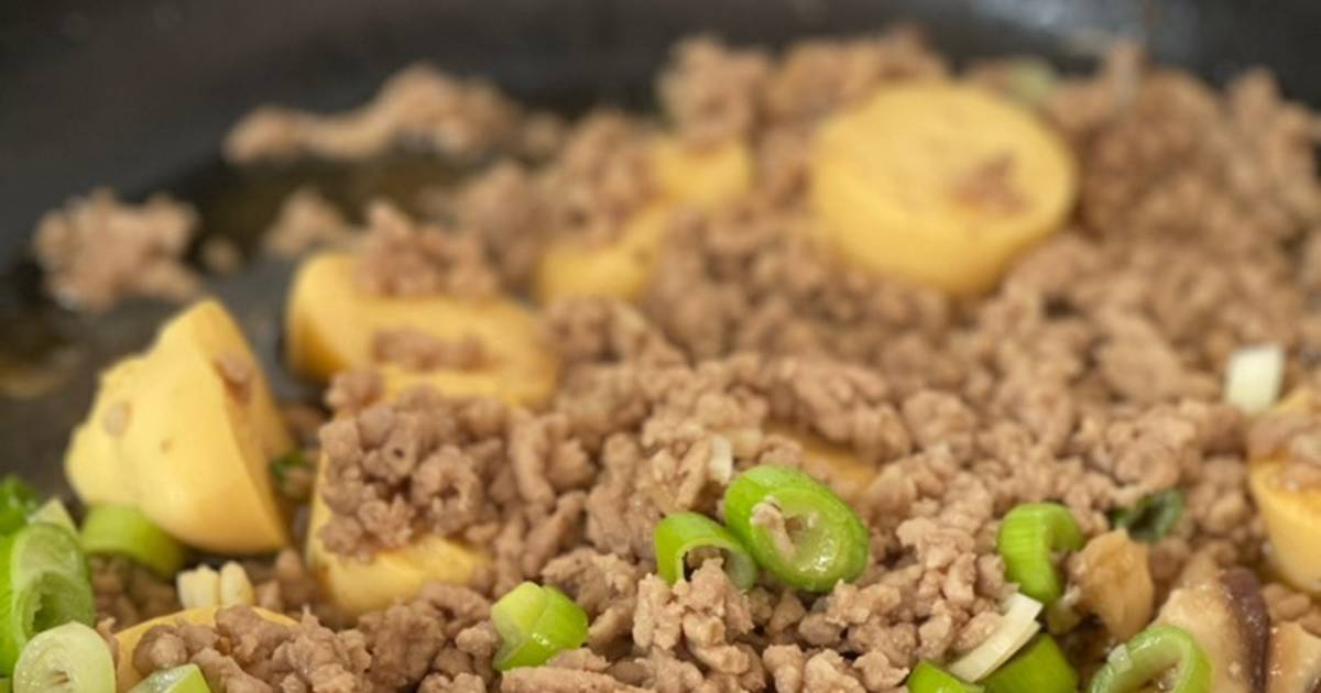 Japanese Tofu with Minced pork Recipe by Diff Lim Cookpad