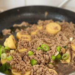 A picture of Japanese Tofu with Minced pork.