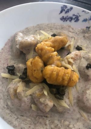 Una foto de Gnocchi de garbanzos