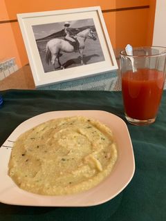 Una foto de Puré de calabacín