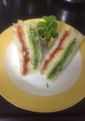 A picture of Tiranga sandwich.