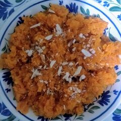 A picture of Gajar Ka halwa.